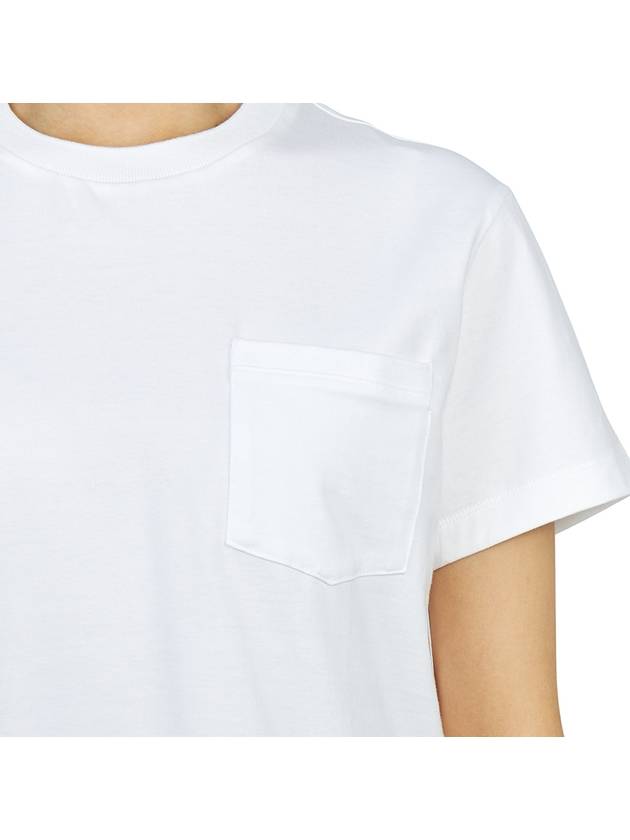 Midweight Jersey Boxy Pocket Short Sleeve T-Shirt White - THOM BROWNE - BALAAN 9