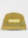 Patch Logo Coated Denim Camp Cap SS24H35 YELLOW - SUPREME - BALAAN 1