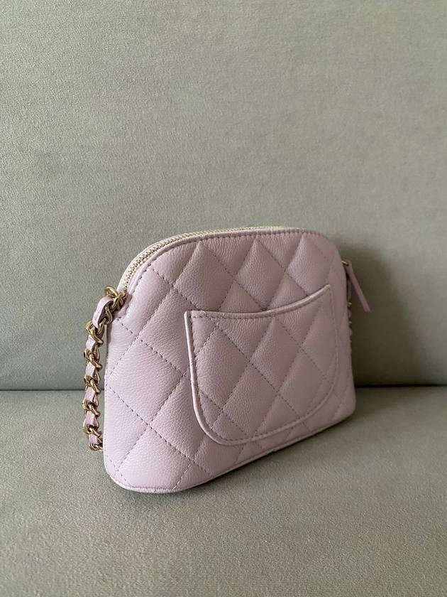 Halfmoon mini chain bag caviar lavender gold AP4000 - CHANEL - BALAAN 6