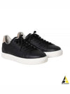 Logo Leather Low Top Sneakers Black - BRUNELLO CUCINELLI - BALAAN 2