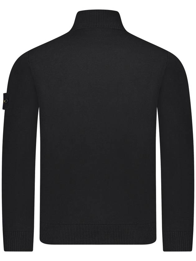 Wappen Patch Virgin Wool Turtleneck Black - STONE ISLAND - BALAAN 3