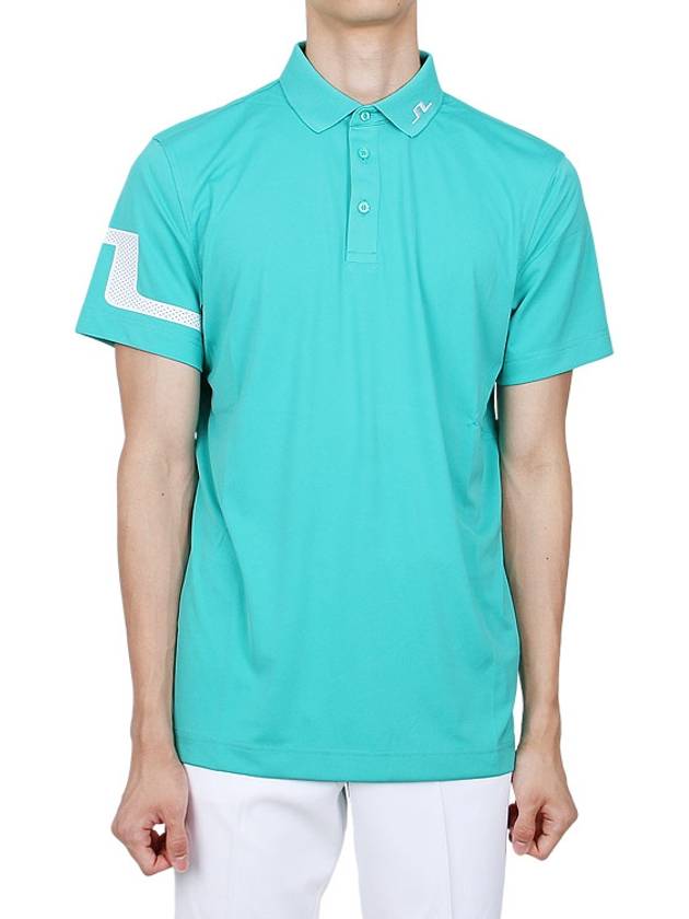 Golf Wear Heath Men s Collar Short Sleeve T Shirt GMJT09778 M158 - J.LINDEBERG - BALAAN 4