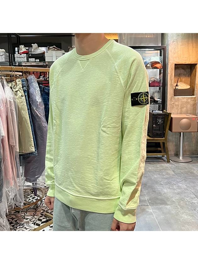 OLD Treatment Wappen Patch Crew Neck Sweatshirt Light Green - STONE ISLAND - BALAAN 4