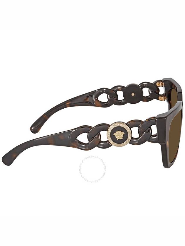 Versace Dark Brown Square Ladies Sunglasses VE4409 108/73 53 - VERSACE - BALAAN 3