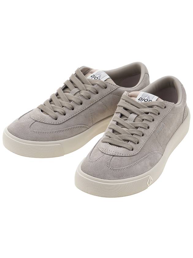 B101 Nubuck Calfskin Low Top Sneakers Grey - DIOR - BALAAN 2