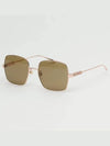 Square Metal Sunglasses Gold - GUCCI - BALAAN 4