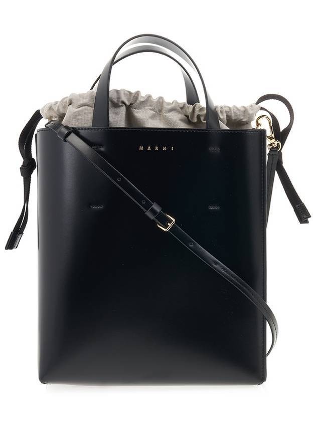 Museo Small Tote Bag Black - MARNI - BALAAN 1