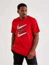 Men's Sportswear Swoosh 12MO Short Sleeve T-Shirt Red - NIKE - BALAAN 2