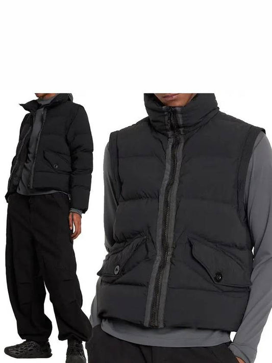 Austral Down Vest Jacket Black - TEN C - BALAAN 2