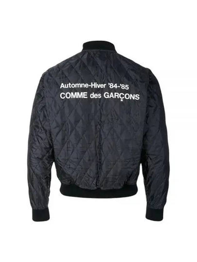 Staff Quilt Bomber Jacket Black - COMME DES GARCONS - BALAAN 2