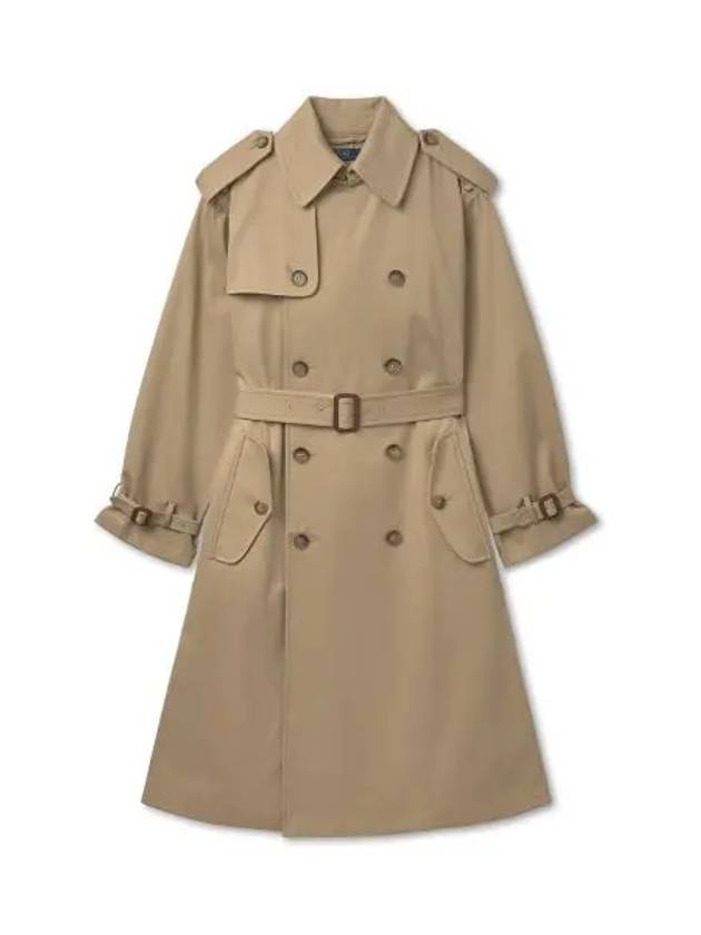 W Double breasted twill trench coat medium beige - POLO RALPH LAUREN - BALAAN 1