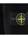 Wappen Patch Half Button Lambswool Knit Top Black - STONE ISLAND - BALAAN 5