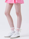 Blossom Logo Ribbon Socks PINK - MONBIRDIE GOLF - BALAAN 4