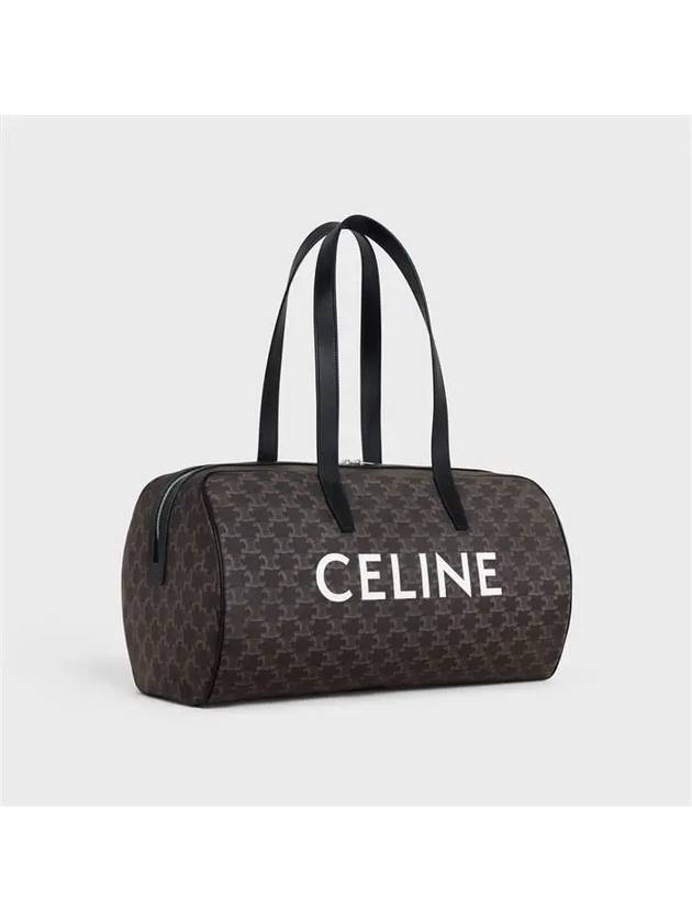 Logo Print Triomphe Canvas Duffel Bag Black - CELINE - BALAAN 3