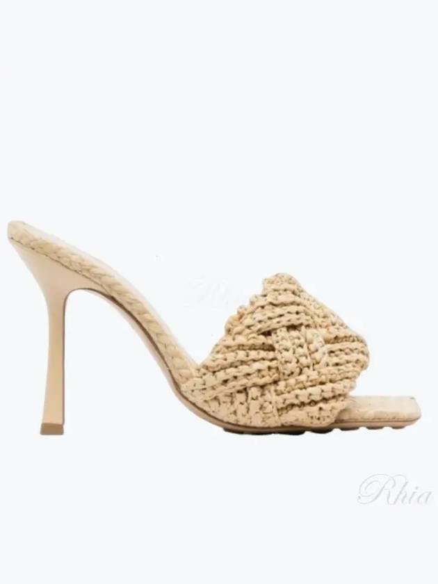 Lido Intrecciato Raffia Mule Beige - BOTTEGA VENETA - BALAAN 2