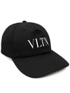 VLTN Logo Ball Cap Black - VALENTINO - BALAAN 3