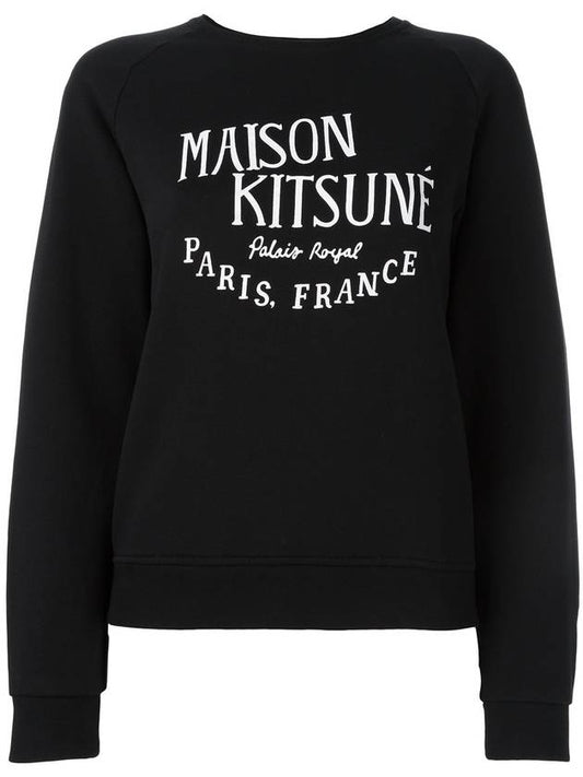 Women's Paris Royal Sweatshirt Black - MAISON KITSUNE - BALAAN.