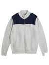 Bridge Hybrid Knit Sweater Light Grey Melange - J.LINDEBERG - BALAAN 2