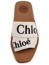 Woody Logo Flat Mule Slippers White - CHLOE - BALAAN 4