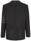 Donegal Tweed 4 Bar Single Breasted Blazer Jacket Grey - THOM BROWNE - BALAAN 4