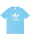 Trefoil Short Sleeve T-Shirt Semi Blue - ADIDAS - BALAAN 3