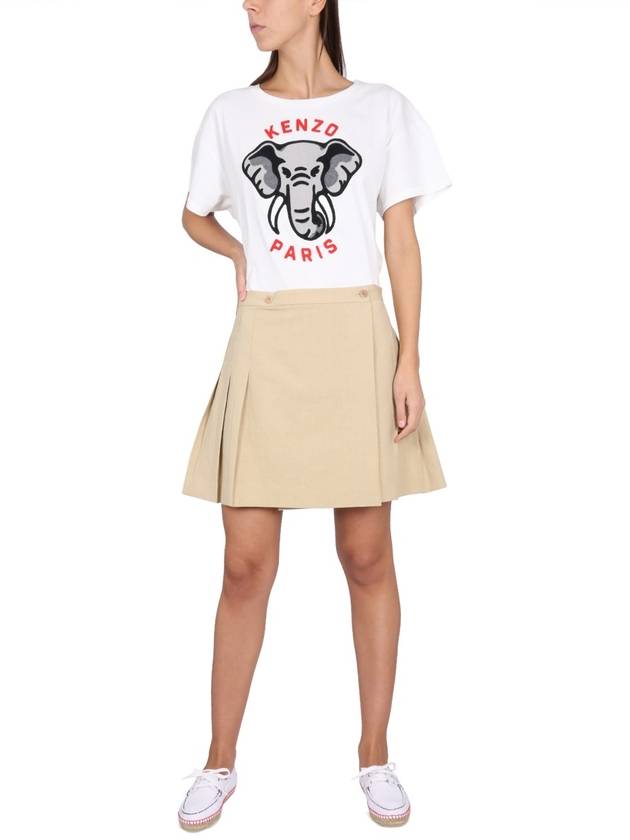 Short Skirt FD52JU1979FK 11 BEIGE - KENZO - BALAAN 3