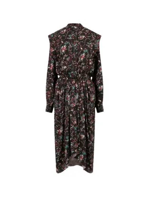 Ocleya RO2025 22A037E 01BK floral midi dress - ISABEL MARANT - BALAAN 1