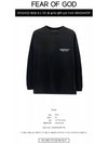 Essentials Logo Jersey Long Sleeve Black Men s T Shirt 125HO244370F 001 TJ - FEAR OF GOD - BALAAN 2