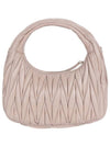 Wander Materasse Nappa Leather Mini Hobo Tote Bag Beige - MIU MIU - BALAAN 5