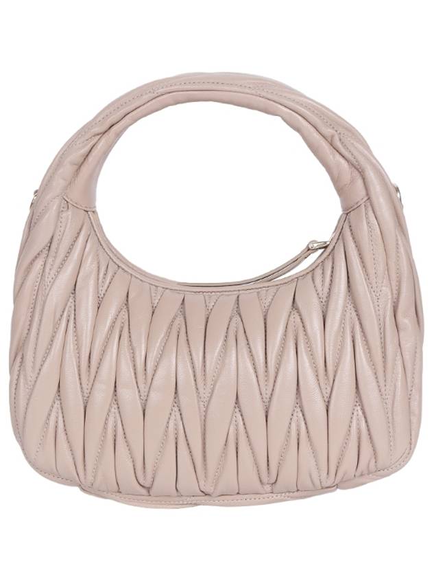 Wander Materasse Nappa Leather Mini Hobo Tote Bag Beige - MIU MIU - BALAAN 5