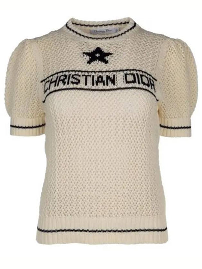 Christian Dior Short Sleeve T-Shirt White Navy Blue - DIOR - BALAAN 2