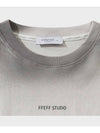 Vintage Washed Named Long Sleeve T-Shirt Ivory - FFEFF STUDIO - BALAAN 7