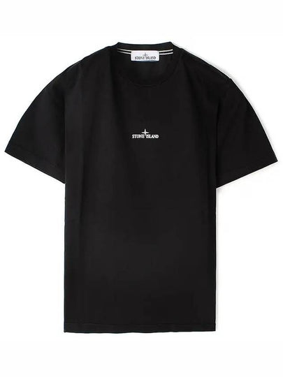 Stamp Two Print Short Sleeve T-Shirt Black - STONE ISLAND - BALAAN 2