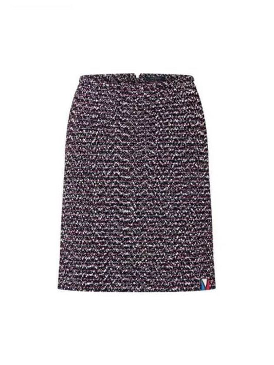 Tricolor Boucl? Tweed Skirt 1AC1T4 - LOUIS VUITTON - BALAAN 2