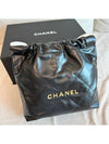 22 Bag Small Black Gold Chain AS3260 - CHANEL - BALAAN 3