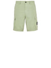 Men's Logo Patch Cargo Shorts Sage Green - STONE ISLAND - BALAAN 2