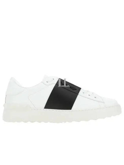 Open For A Change Low Top Sneakers White Black - VALENTINO - BALAAN 2