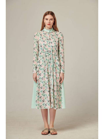 RS9seoul waist string flower pattern dress - RS9SEOUL - BALAAN 1