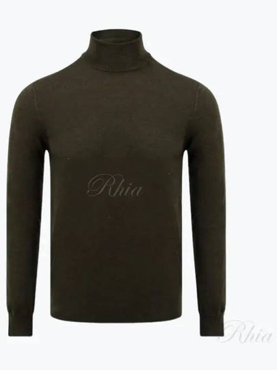 Lyd Merino Turtleneck Knit Top Green - J.LINDEBERG - BALAAN 2