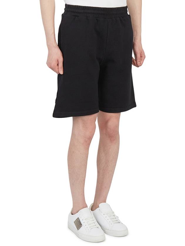 Men's Logo Printing Bermuda Shorts Black - GOLDEN GOOSE - BALAAN 6