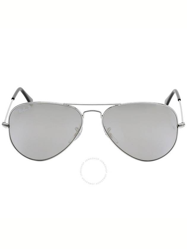 Ray Ban Aviator Classic Polarized Grey Mirror Unisex Sunglasses RB3025 003/59 58 - RAY-BAN - BALAAN 1