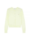 Baby Fox Patch Regular Cardigan Lemonade - MAISON KITSUNE - BALAAN 2