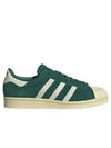 Women's Superstar 82 Low Top Sneakers Green - ADIDAS - BALAAN 2