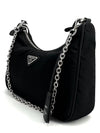 Black Tesuto Re Edition Multi Hobo Bag 1BH204 - PRADA - BALAAN 3