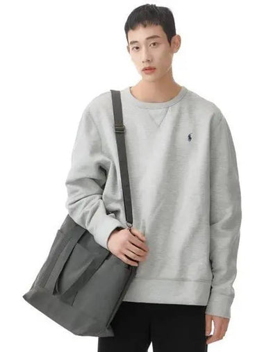 Fleece crewneck sweatshirt gray - POLO RALPH LAUREN - BALAAN 1