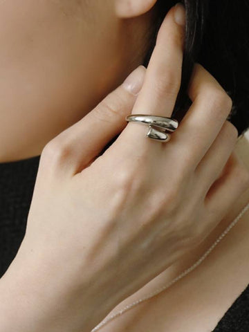 Simple Line Bold Ring Silver - SOSOO - BALAAN 1