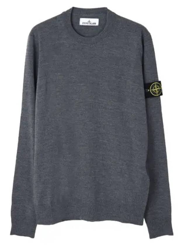 Pure light wool crew neck knit regular fit - STONE ISLAND - BALAAN 1