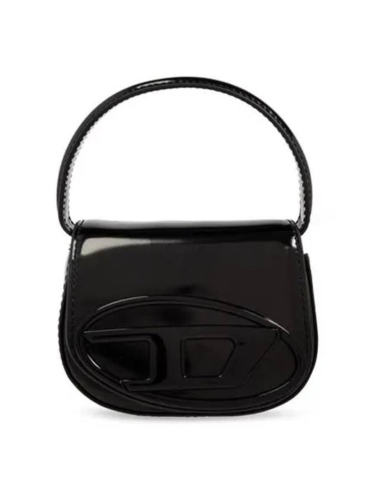 1DR Compact Mirrored Leather Shoulder Bag Black - DIESEL - BALAAN 2