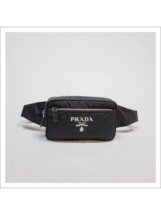 Logo Print Re-Nylon Belt Bag Black - PRADA - BALAAN 2