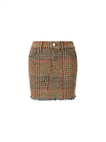 Check pattern tweed skirt camel 270477 - STELLA MCCARTNEY - BALAAN 1